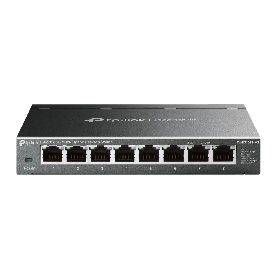 TP-Link TL-SG108S-M2 network switch Unmanaged L2 2.5G Ethernet (100/1000/2500) Desktop Black — gallery 137394309