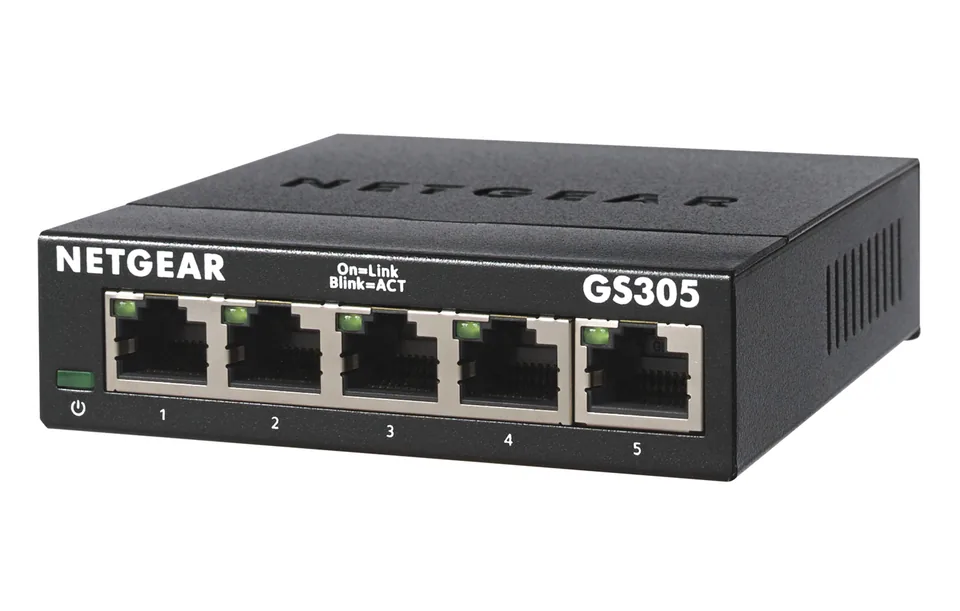 NETGEAR GS305-300PAS network switch Unmanaged L2 Gigabit Ethernet (10/100/1000) Black — gallery 35377143
