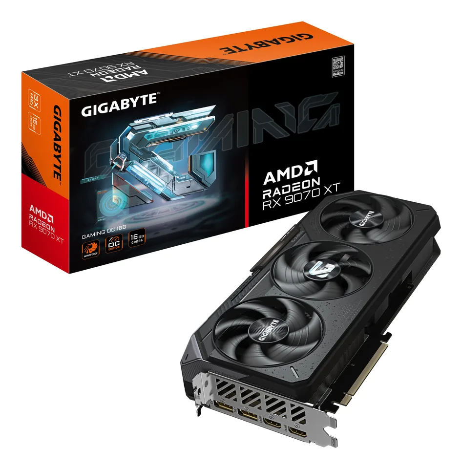 GIGABYTE Radeon RX 9070 XT GAMING OC 16G AMD 16 GB GDDR6 — gallery 102418466