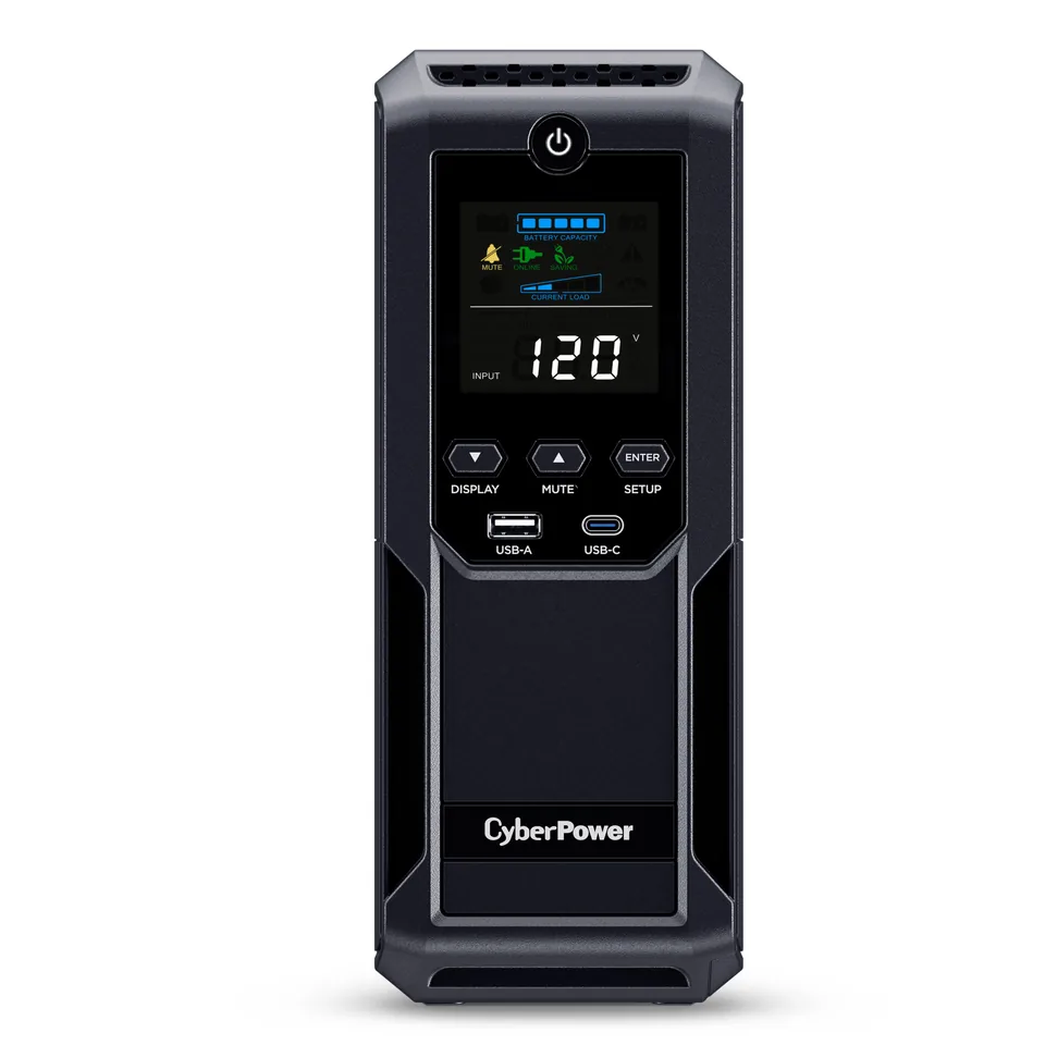 CyberPower LCD CP1500AVRLCD3 uninterruptible power supply (UPS) Line-Interactive 1.5 kVA 900 W 12 AC outlet(s) — gallery 142980984