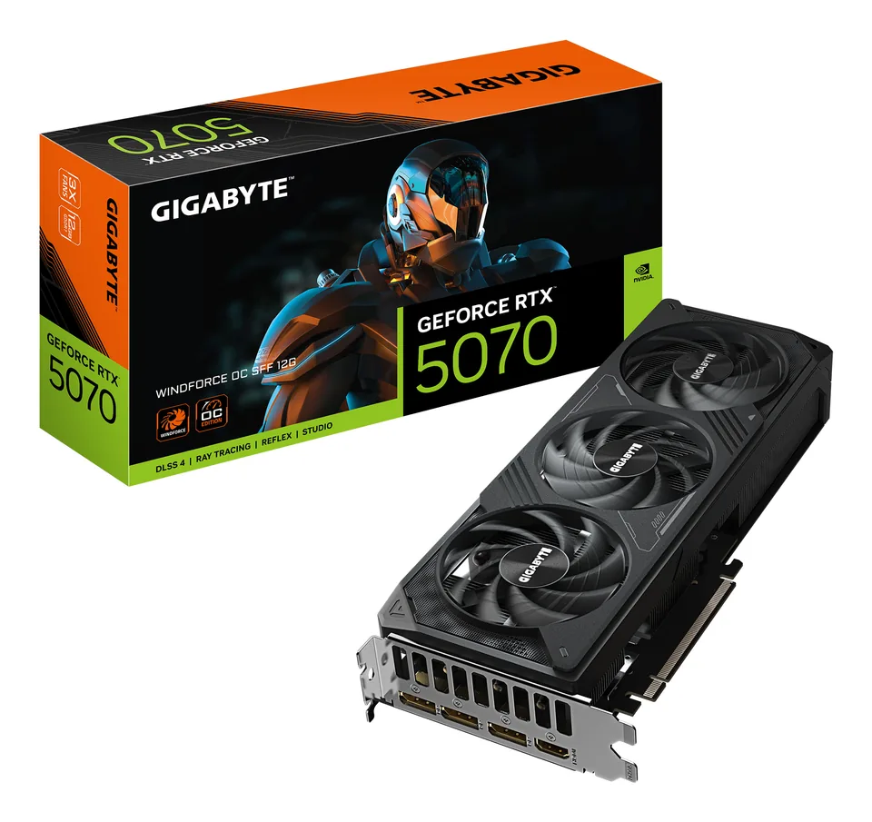 GIGABYTE GeForce RTX 5070 WINDFORCE OC SFF 12G NVIDIA 12 GB GDDR7 — gallery 100330462