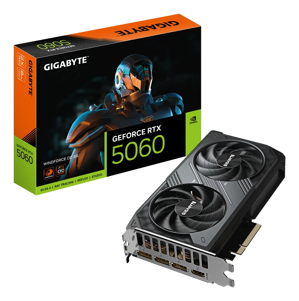 GIGABYTE GeForce RTX 5060 WINDFORCE OC 8G NVIDIA 8 GB GDDR7 — gallery 104823336