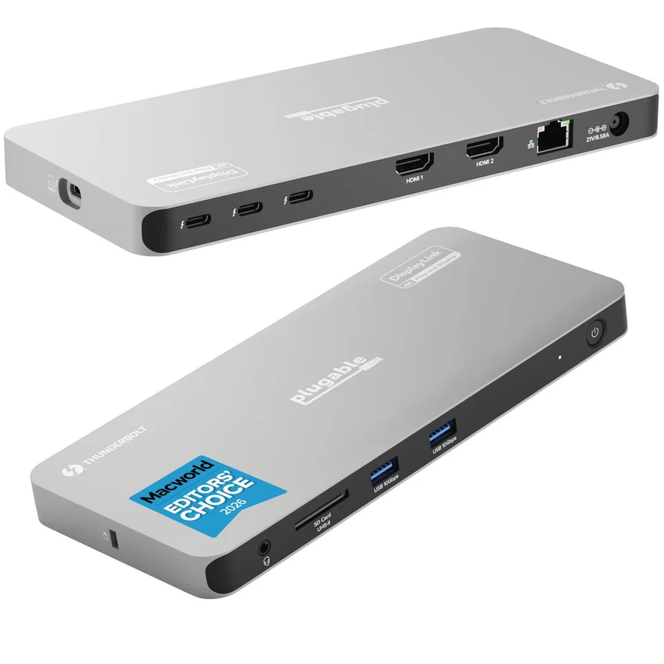 Plugable Technologies TBT-6950PD laptop dock/port replicator Wired Thunderbolt 4 Gray — gallery 145037340