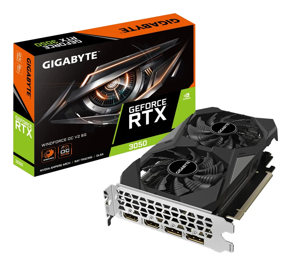 GIGABYTE GeForce RTX 3050 WINDFORCE OC V2 6G NVIDIA 6 GB GDDR6 — gallery 99781914