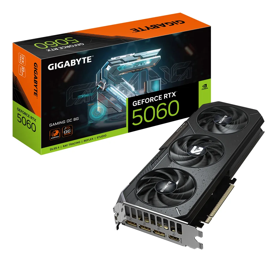 GIGABYTE GeForce RTX 5060 GAMING OC 8G NVIDIA 8 GB GDDR7 — gallery 104867990