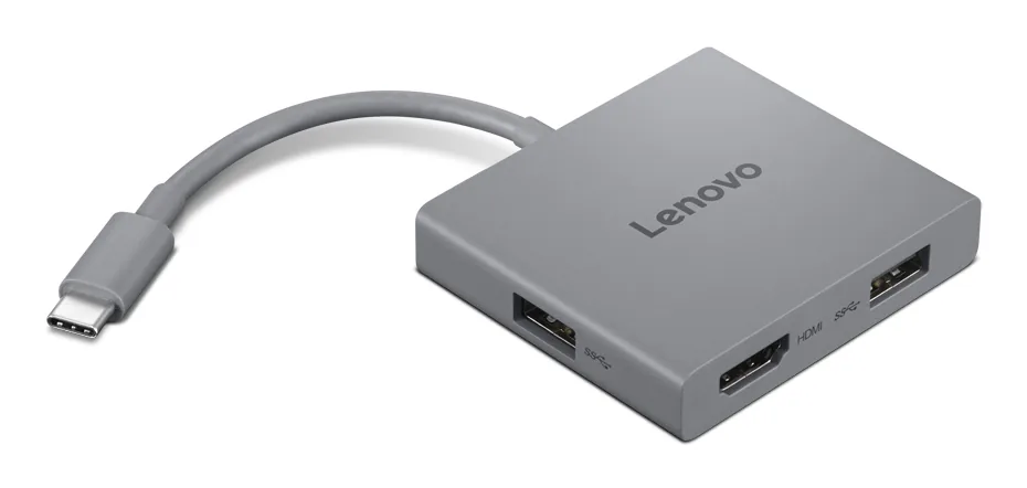 Lenovo GX91R64790 laptop dock/port replicator Wired USB 3.2 Gen 1 (3.1 Gen 1) Type-C Gray — gallery 122984047