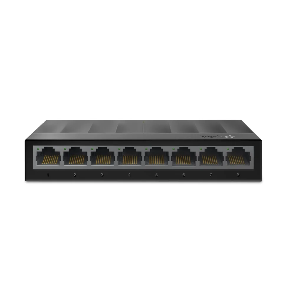TP-Link LS1008G network switch Unmanaged Gigabit Ethernet (10/100/1000) Black — gallery 43900680