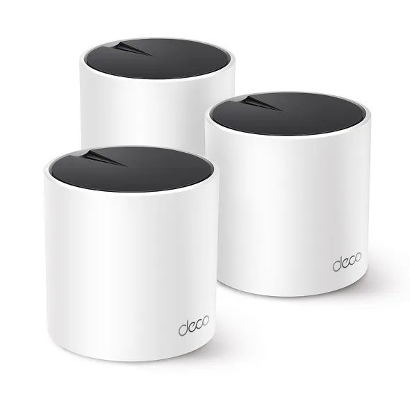 TP-Link Deco X55 AX3000 three-pack product image