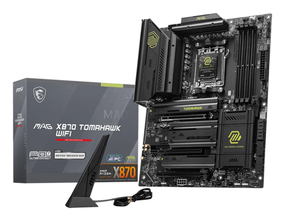 MSI MAG X870 TOMAHAWK WIFI motherboard AMD X870 Socket AM5 ATX — gallery 106998387