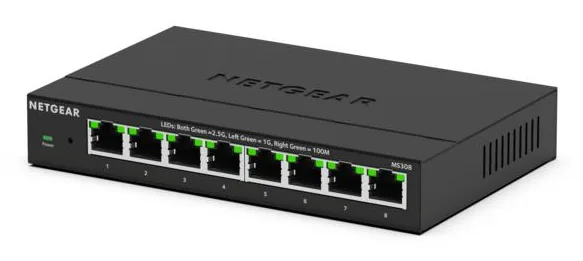 NETGEAR MS308 Unmanaged 2.5G Ethernet (100/1000/2500) Black — gallery 95323365