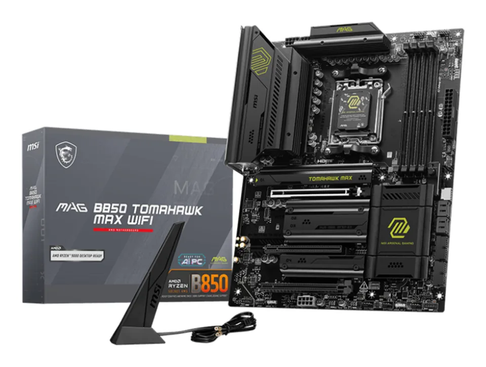 MSI MAG B850 TOMAHAWK MAX WIFI motherboard AMD B850 Socket AM5 ATX — gallery 106998045
